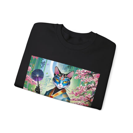 Cyberpunk Geisha Unisex Heavy Blend™ Crewneck Sweatshirt