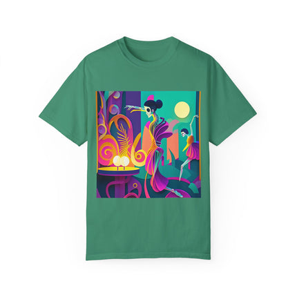 Dance of the Skeleton Ballerinas Unisex Garment-Dyed T-shirt