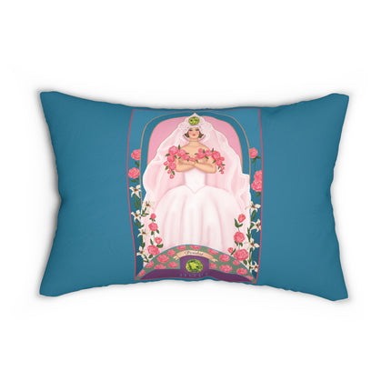 August & Peridot (from the Gem Series) by Sofia Chiostri Spun Polyester Lumbar Pillow