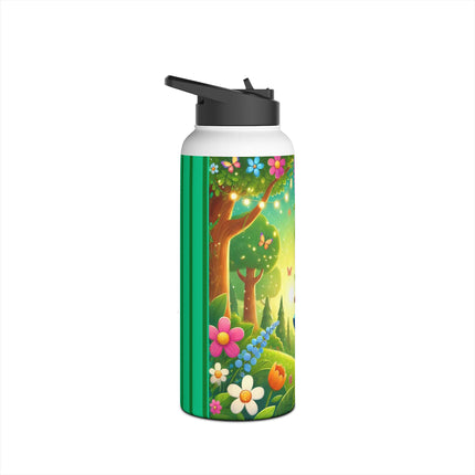Robot Fairy Stainless Steel Water Bottle, Standard Lid