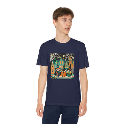 Night of the Trick-or-Treating Owlets Youth Competitor Tee