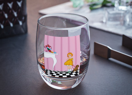 Easter Joy in Deco Hues Whiskey Glass