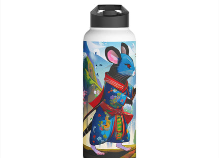 Cyber Samurai Rat Stainless Steel Water Bottle