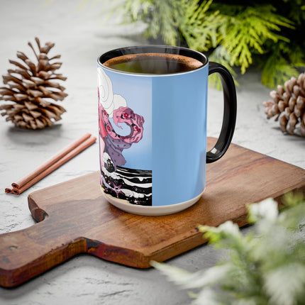Goddess of the Swirling Sea Colorful Mugs (11oz, 15oz)
