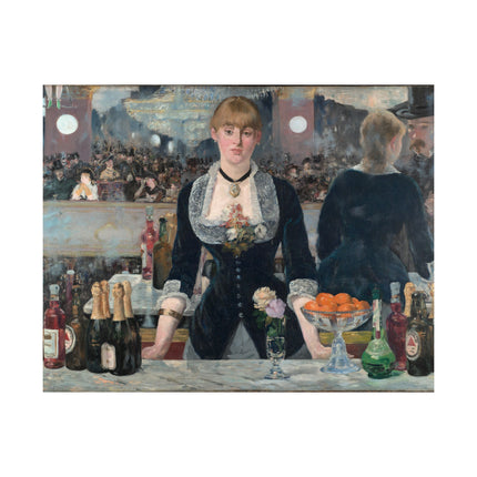 A Bar at the Folies-Bergère by Edouard Manet Matte Horizontal Posters