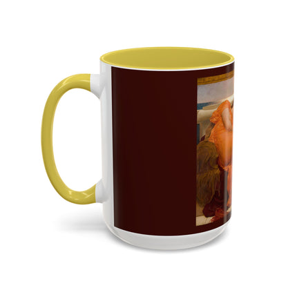Flaming June by Frederic Leighton Colorful Mugs (11oz, 15oz)