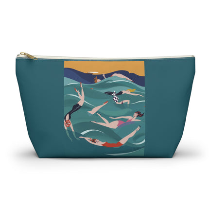 Summer Splash Cosmetic Bag – Carefree Beach Joy & Mid-Century Fun
