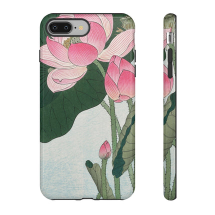 Blooming Lotus Flowers by Ohara Koson Phone Cases