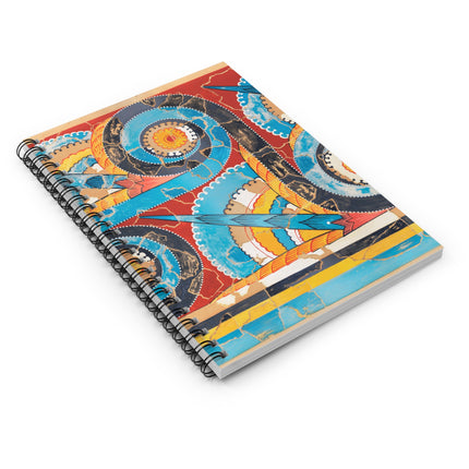 Reproduction of S-Spiral Frieze by Emile Gilliéron Spiral Notebook - Ruled Line
