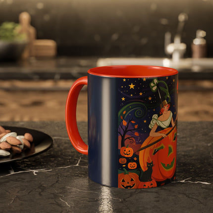 🧙‍♀️🎃 The Witch Of Pumpkin Moon Hollow Colorful Mug – Whimsical Halloween Magic