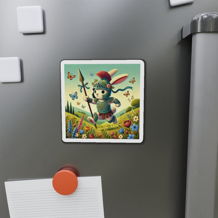 Rabbit Gladiator Die-Cut Magnets (5 Sizes)