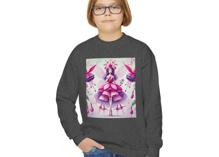 Fuchsia Fairy Youth Crewneck Sweatshirt