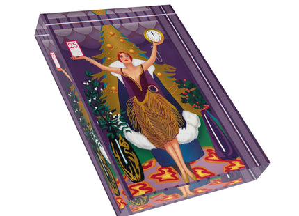 Countdown to Christmas Elegance Scented Acrylic Art Block