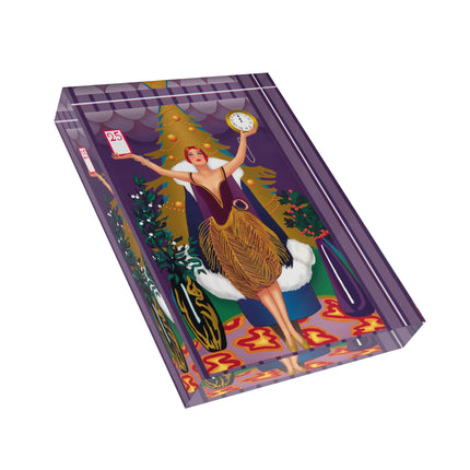 Countdown to Christmas Elegance Scented Acrylic Art Block