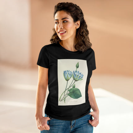 Choix des plus belles fleurs, Plate 055 by Pierre Joseph Redouté  Women's Midweight Cotton Tee