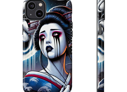 Geisha’s Black Ink Tears Phone Cases