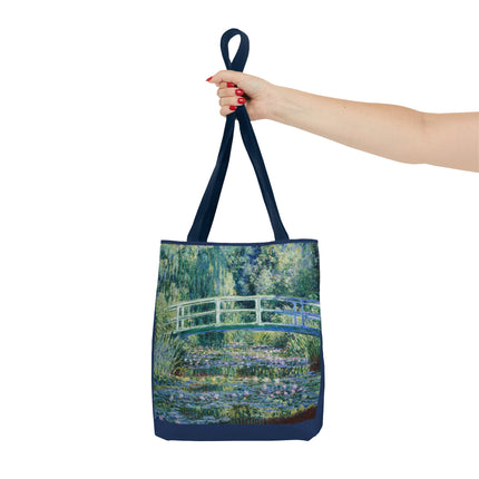 Water Lilies and Japanese Bridge by Claude Monet Tote Bag (AOP)