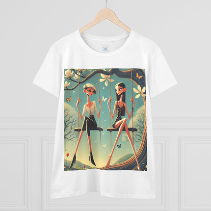 Whispers on the Spring Swing Cotton Tee