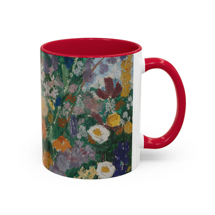 Flowers on the Mountain by August Babberger Colorful Mugs (11oz, 15oz)