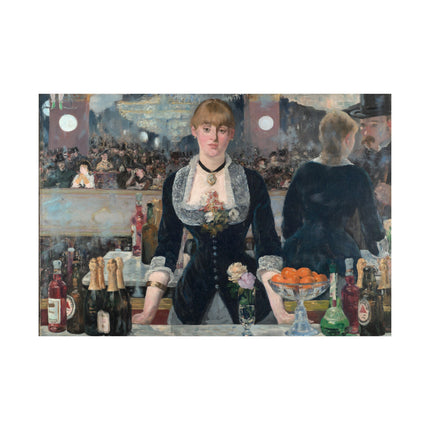 A Bar at the Folies-Bergère by Edouard Manet Matte Horizontal Posters