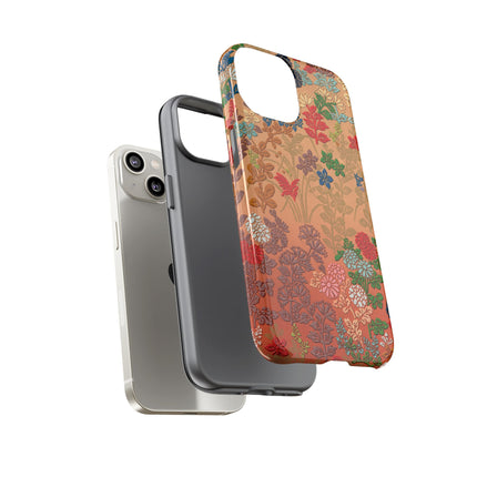 Ornamental Japanese Flower Pattern Phone Cases
