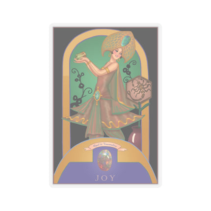 October & Opal, Tourmaline (from the Gem Series) by Sofia Chiostri Kiss-Cut Stickers (4 Sizes)