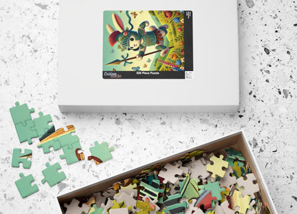 Rabbit Gladiator Puzzle (110, 252, 520-piece)