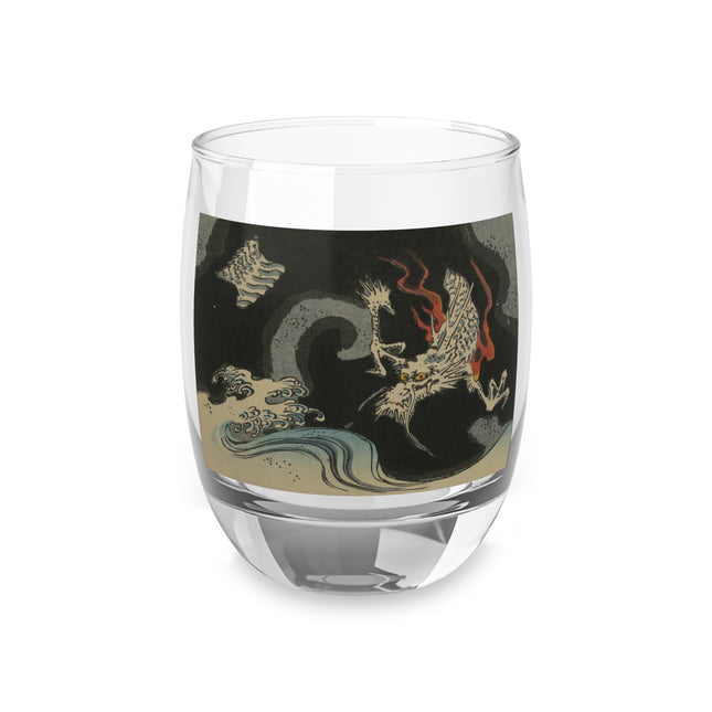 Picture Album Featuring a Dragon by Utagawa Hiroshige Whiskey Glass