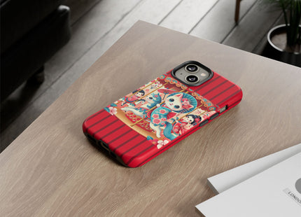 Geisha Kitten's Enchanted Carousel Phone Cases