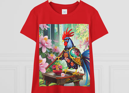 Cyberpunk Rooster Cotton Tee