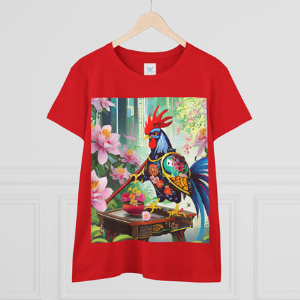 Cyberpunk Rooster Cotton Tee