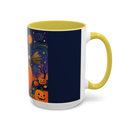 🧙‍♀️🎃 The Witch Of Pumpkin Moon Hollow Colorful Mug – Whimsical Halloween Magic