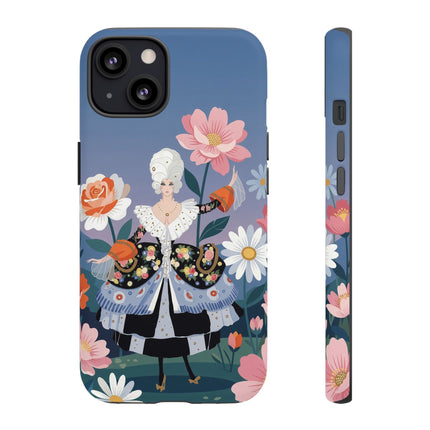 🌸🎀 The Grand Floral Promenade Phone Case – Art Deco Fashion Fantasy