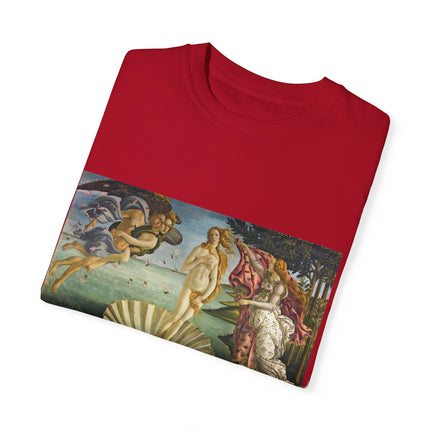 Birth of Venus by Sandro Botticelli Unisex Garment-Dyed T-shirt