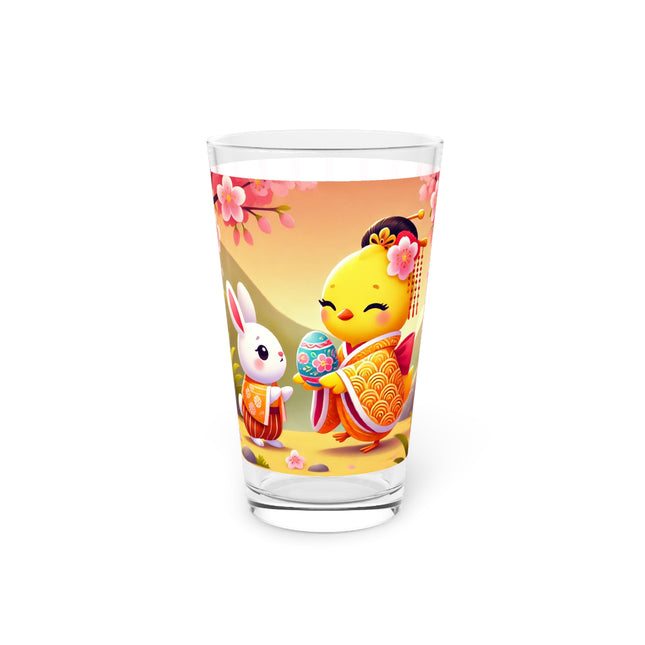 Whimsical Springtime Exchange Glass, 16oz