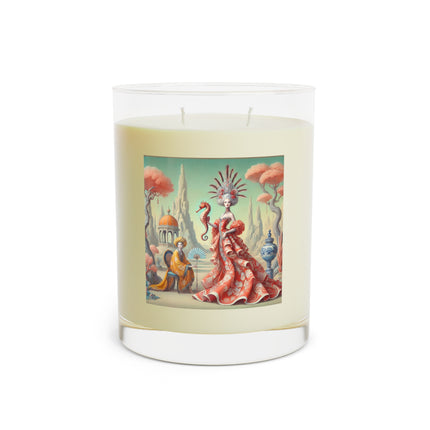 The Seahorse Court Scented Candle - Full Glass, 11oz