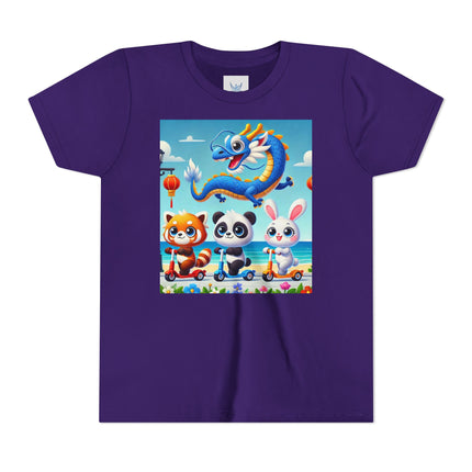 Seaside Scooter Friends Youth Short Sleeve Tee