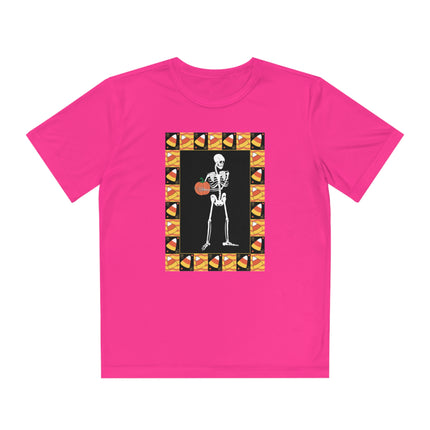 Candy Corn Skeleton Youth Competitor Tee