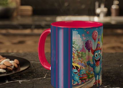 Monster Parade Madness Colorful Mugs, 11oz