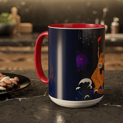 Liberty's Triumph Colorful Mugs – Art Deco Glory & Triumphant Spirit