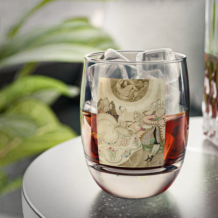 Sur talons rouges (On Red Heels) pl 01 by Gerda Wegener Whiskey Glass
