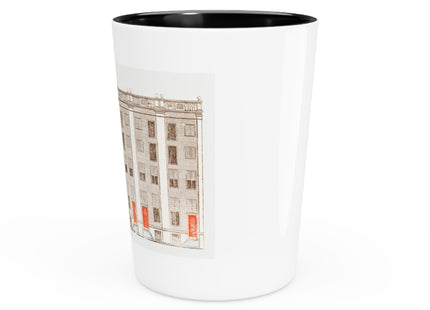 Amsterdam Canal Houses by Johan Teyler Ceramic Shot Glass