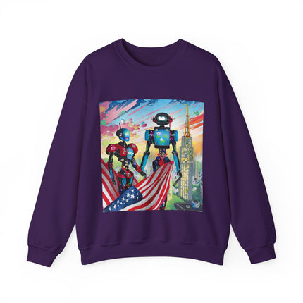 High Fashion Cyberpunk CIA Robots Unisex Heavy Blend™ Crewneck Sweatshirt