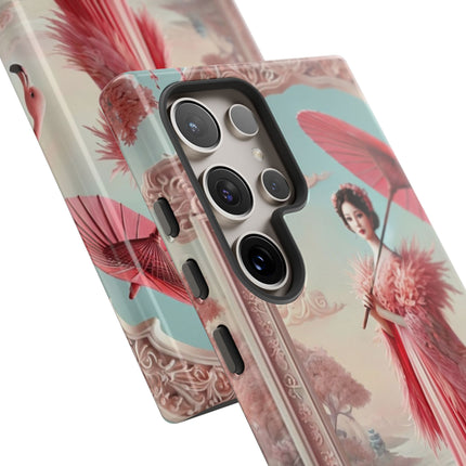 Petals, Porcelain, and Flamingos Phone Cases