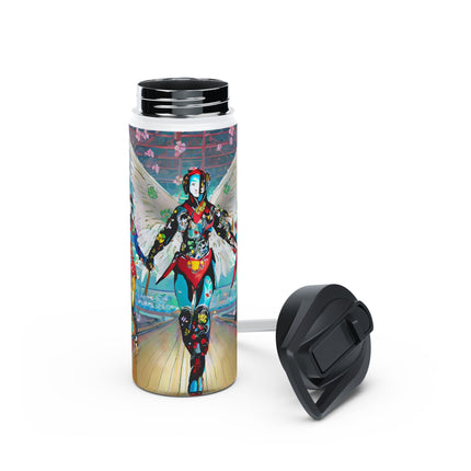 Samurai Robot Angels Stainless Steel Water Bottle