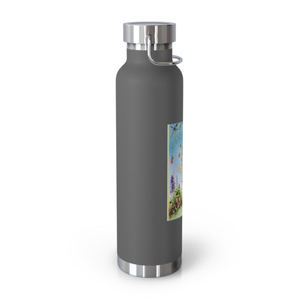 Spring Fairy's Floral Swing Copper Vacuum Insulated Bottle, 22 oz
