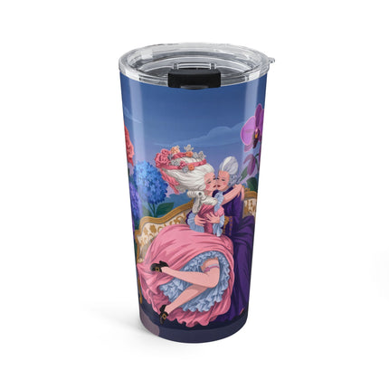 🌹💜 The Secret Embrace Tumbler, 20oz – Art Deco Floral Romance