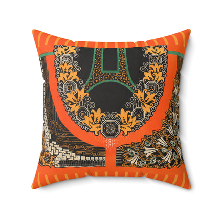 La décoration moderne dans le textile Pl. 6 by Gaston Charlet Spun Polyester Square Pillow