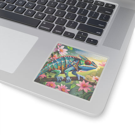 Camouflage Chameleon Kiss-Cut Stickers (4 Sizes)