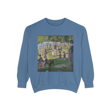 A Sunday on La Grande Jatte by Georges Seurat Unisex Garment-Dyed Sweatshirt
